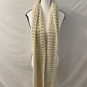 Cream Knit Scarf